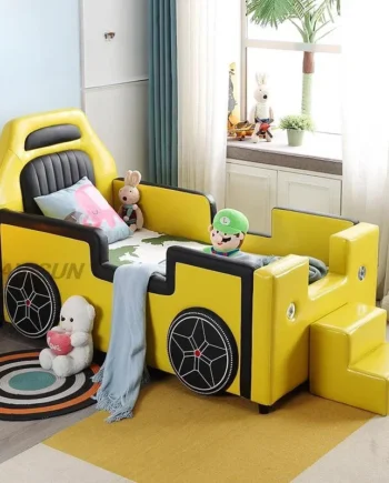 Creative Design Children Beds Boy Guardrail Widening Single Children Beds Baby Cartoon Camas De Dormitorio Bedroom Furniture